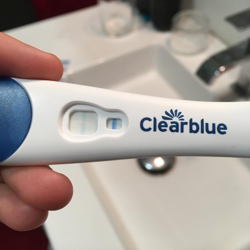 Test embarazo positivo - Clear Blue Early