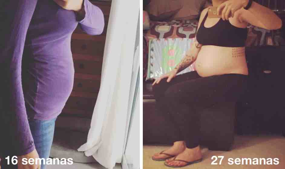 Barriga segundo trimestre embarazo
